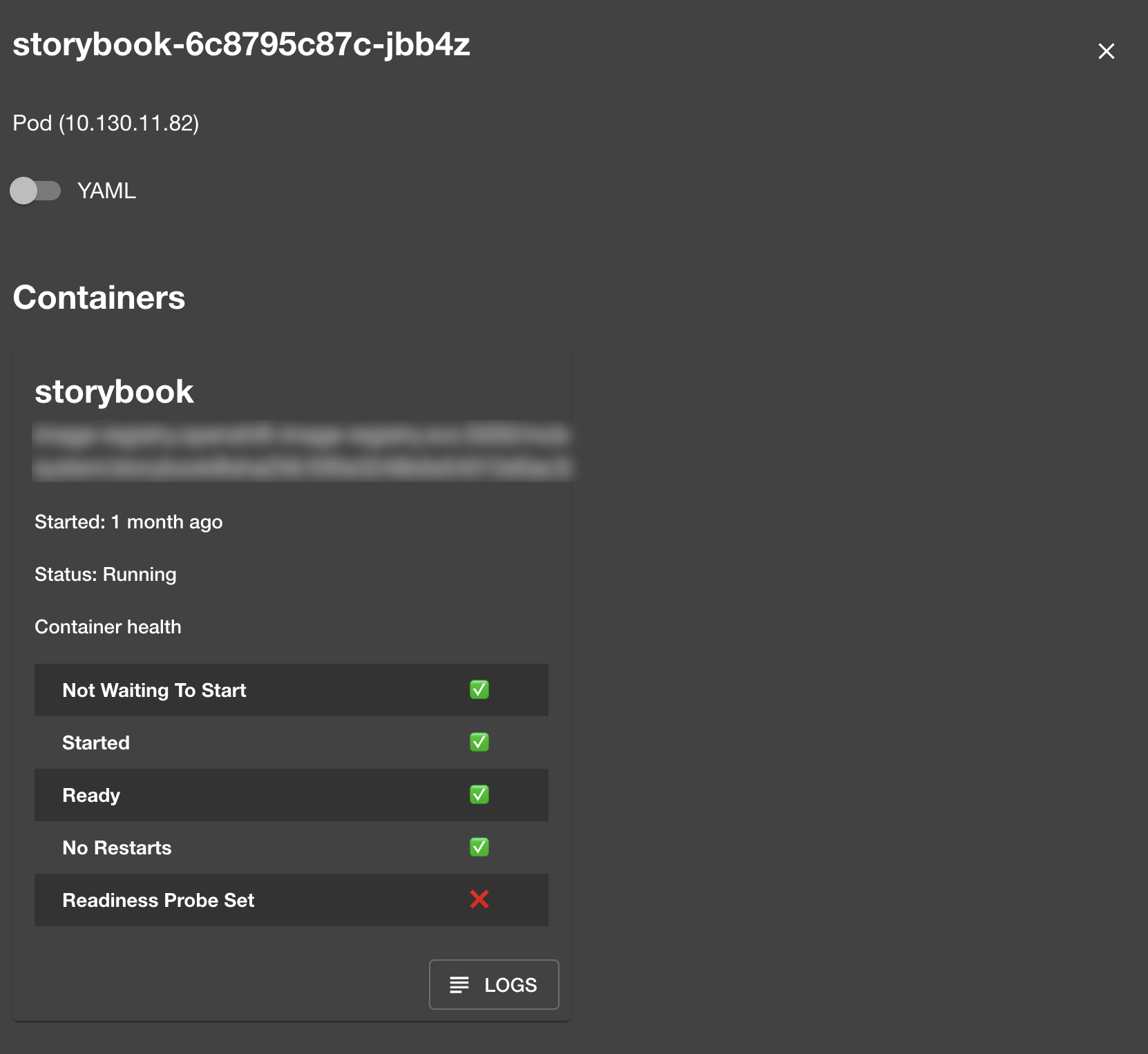 Pod Details and Logs